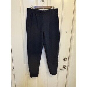 Virus kl1 Joggers Sz XL b navy blue thick fleece tapered pockets men athleisure